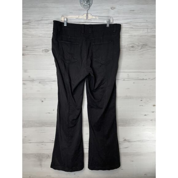Aeropostale Pants Womens 12 Black Low Rise Flare Pocket Casual Tencel Blend - Picture 8 of 12